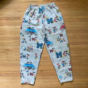 Vintage Disney Minnie And Mickey Mouse Sweatpants